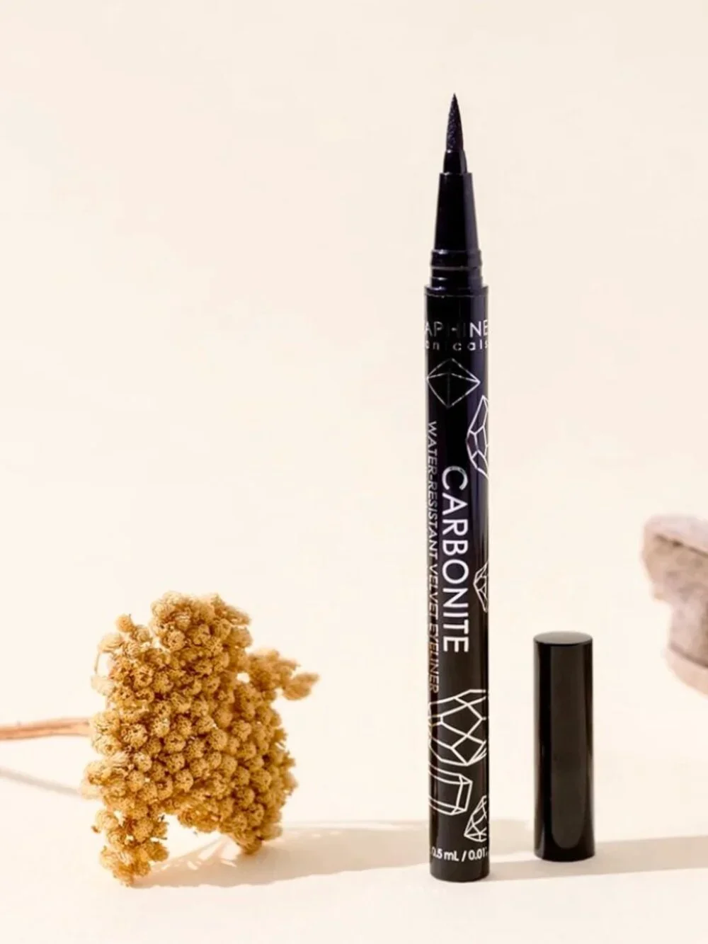 New & Sealed Seraphine Botanicals Water-Resistant Velvet Eyeliner, Carbonite